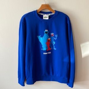 Sesame Street Blue Sweatshirt with Characters